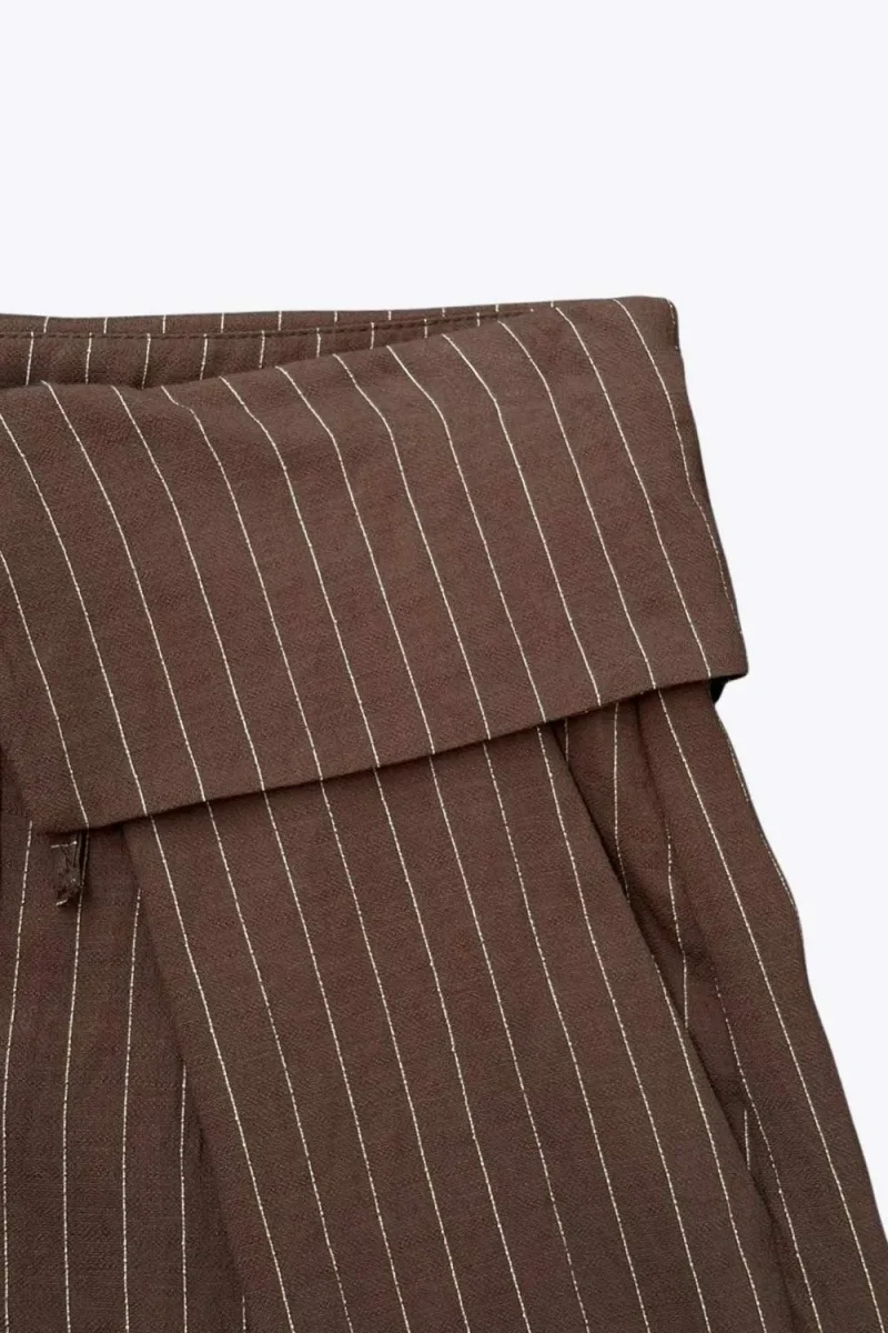 Pantalón fit palazzo rayas - Imagen 9