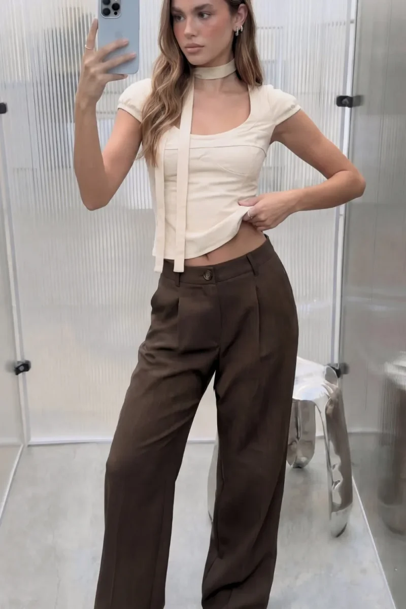 Pantalón fit recto botón - Imagen 2