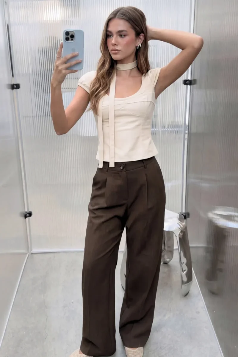 Pantalón fit recto botón - Imagen 4