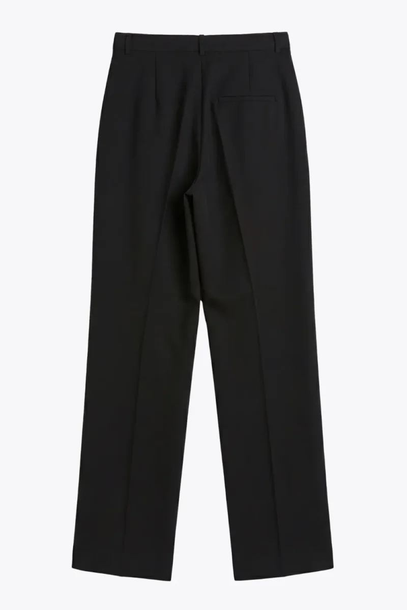 Pantalón fit wide leg pinzas con raya frontal - Imagen 8