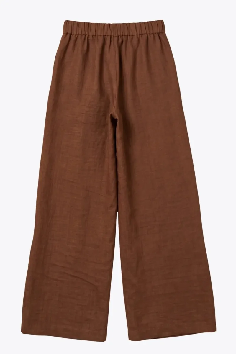 Pantalón fluido wide leg con pinzas - Imagen 8