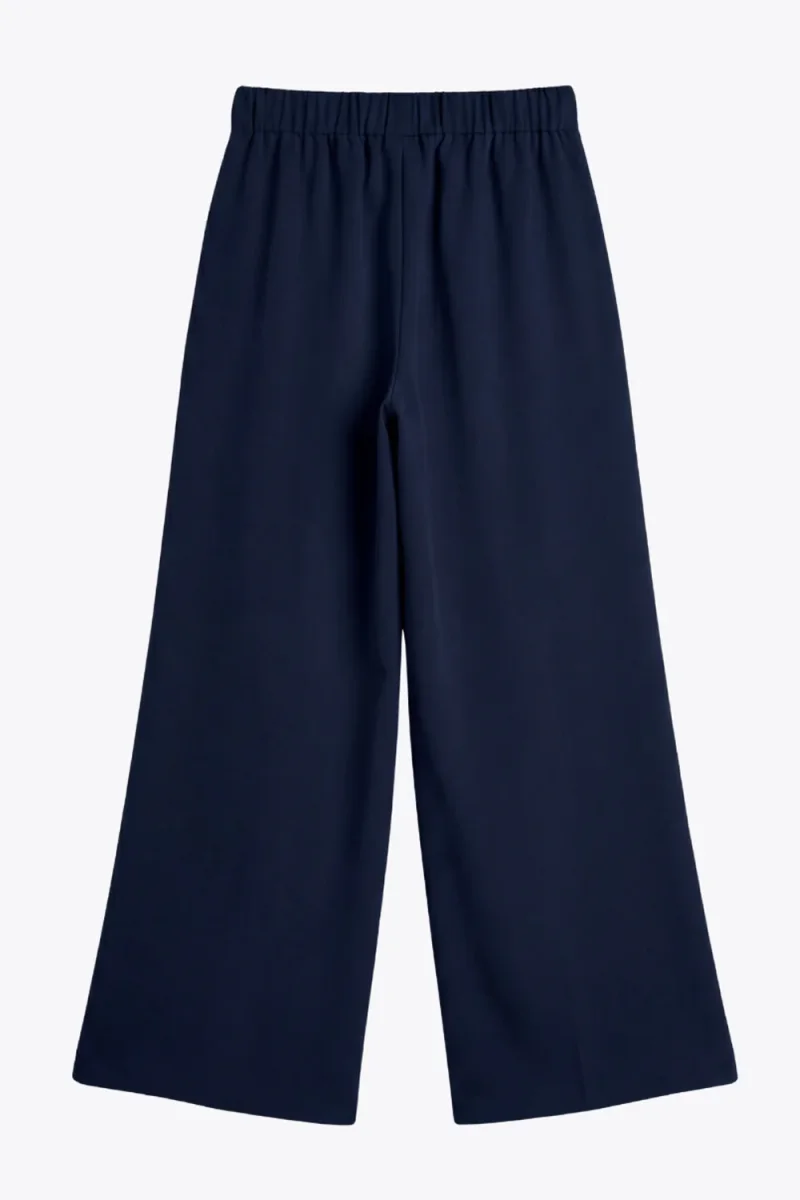 Pantalón fluido wide leg con pinzas - Imagen 8