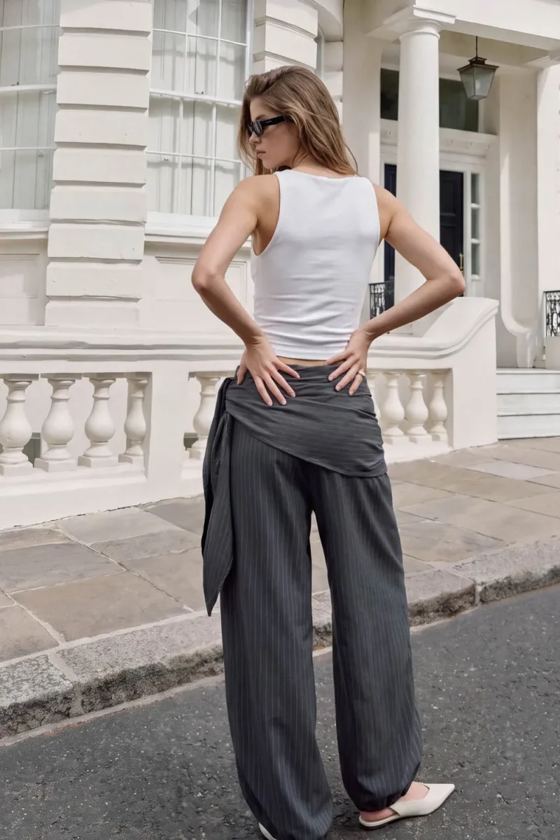 Pantalón pañuelo rayas - Imagen 3