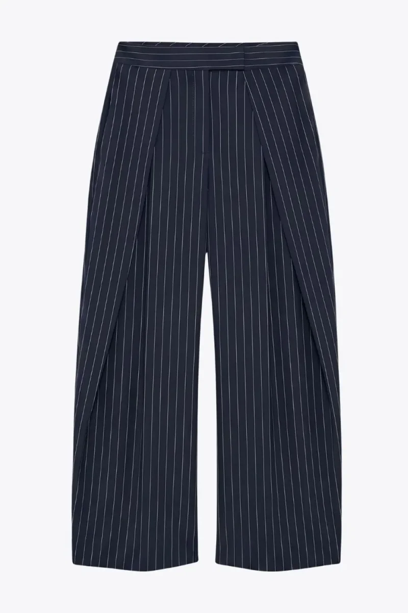 Pantalón pierna ancha pinzas - Imagen 7