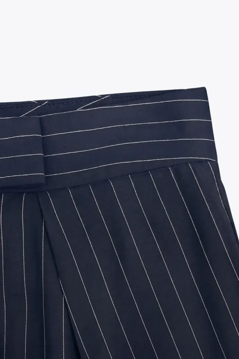 Pantalón pierna ancha pinzas - Imagen 9