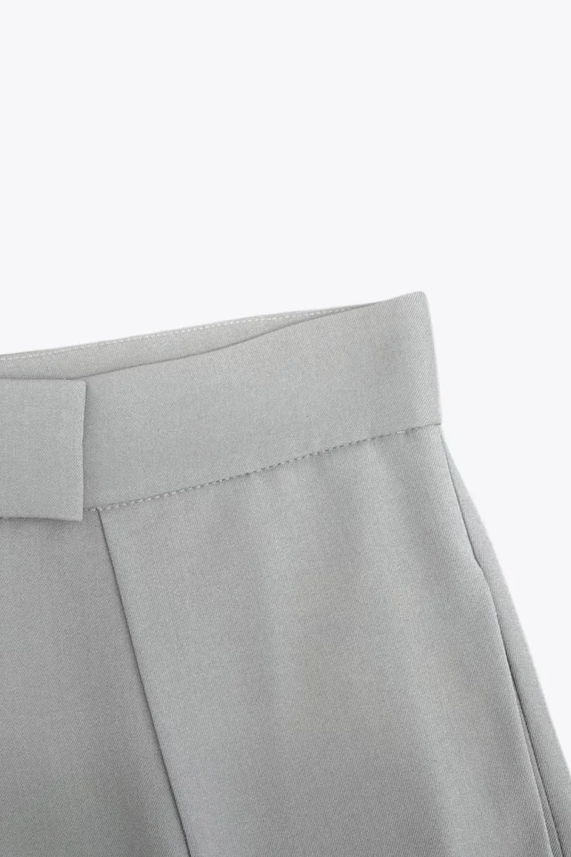 Pantalón pierna ancha pliegues - Imagen 9