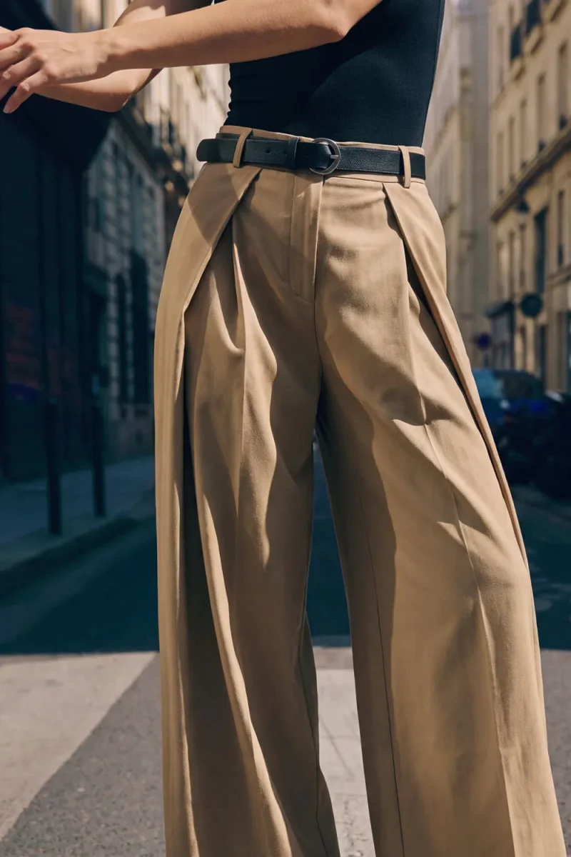 Pantalón pinza cinturón - Imagen 4