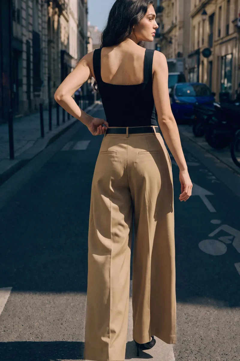 Pantalón pinza cinturón - Imagen 6