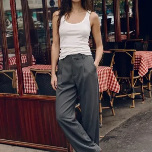 Pantalón recto pinzas