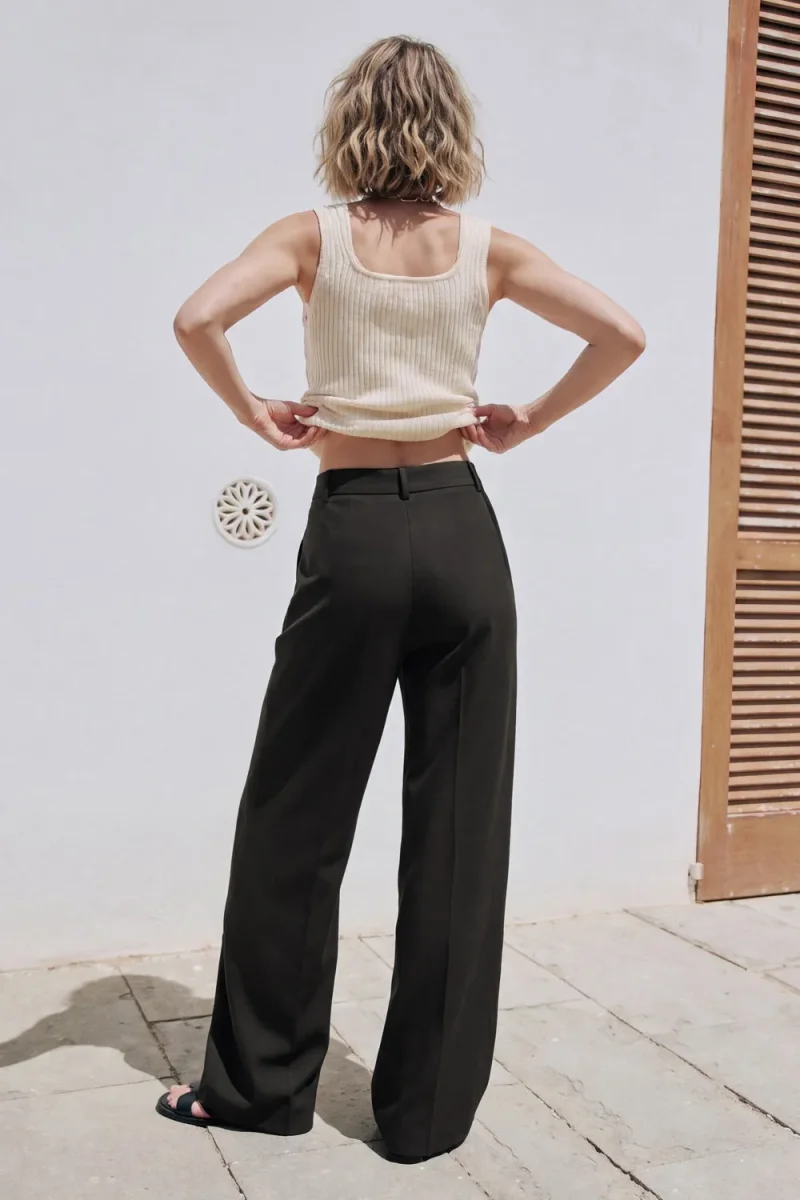 Pantalón recto pinzas - Imagen 4