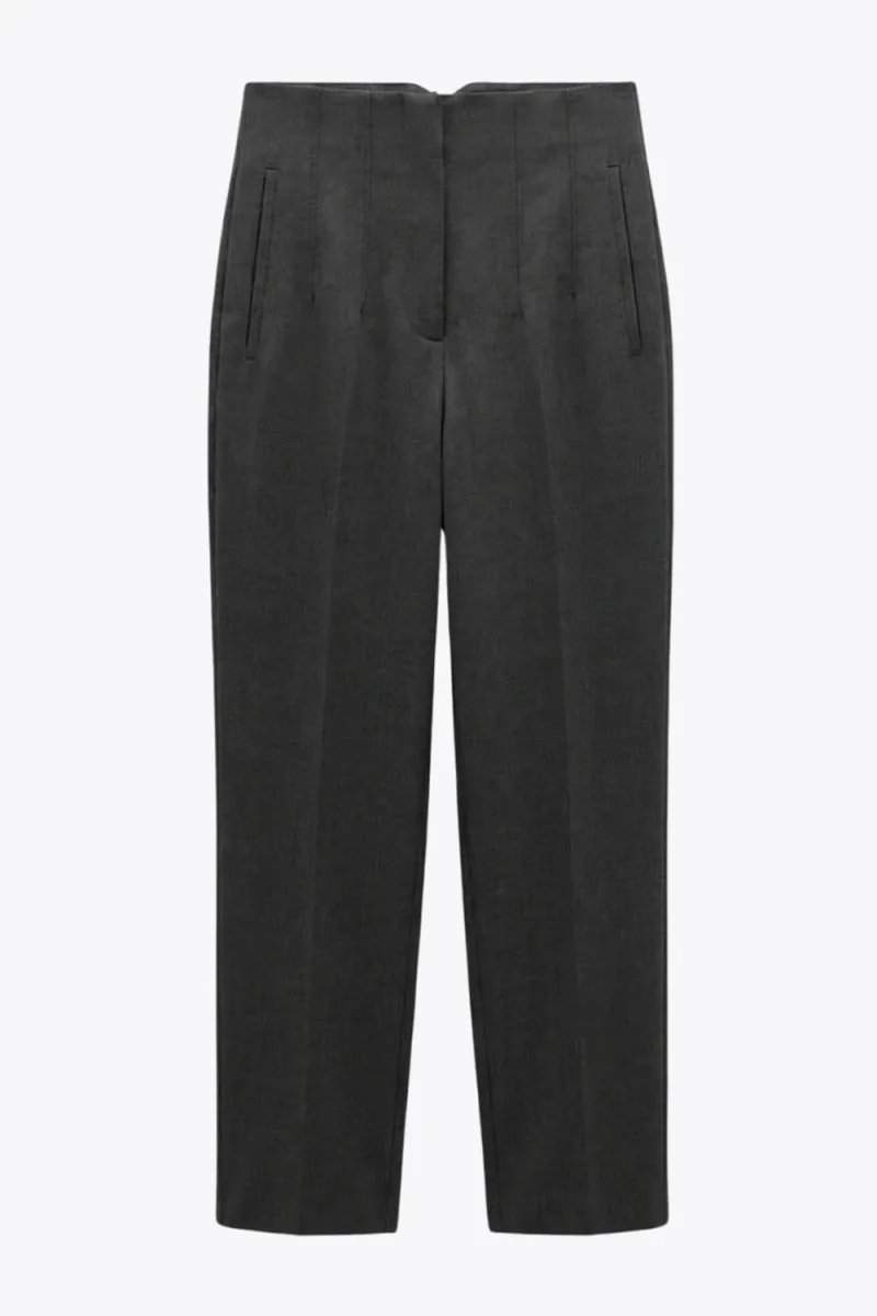 Pantalón recto tiro alto - Imagen 6