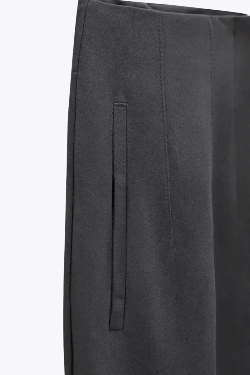 Pantalón recto tiro alto - Imagen 8