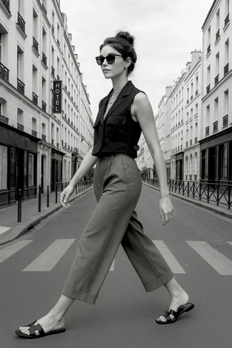 Pantalon recto tobillero - Imagen 2