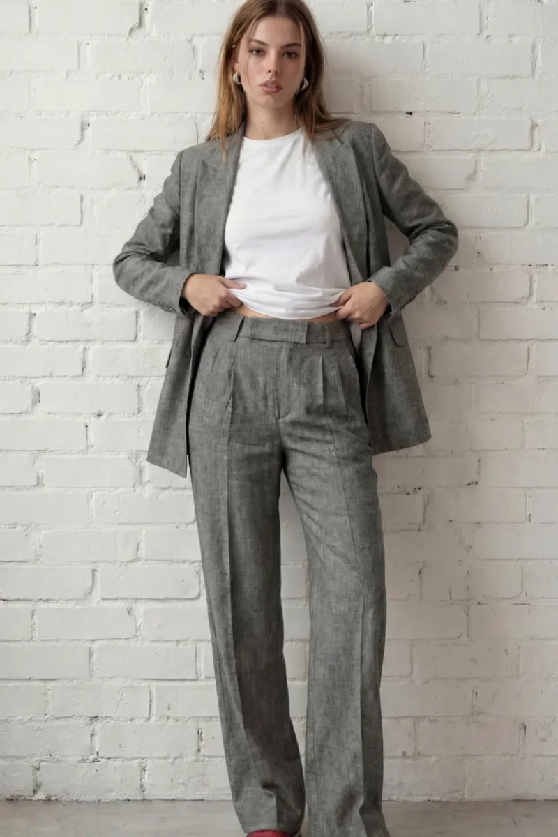 Pantalón vestir wide leg