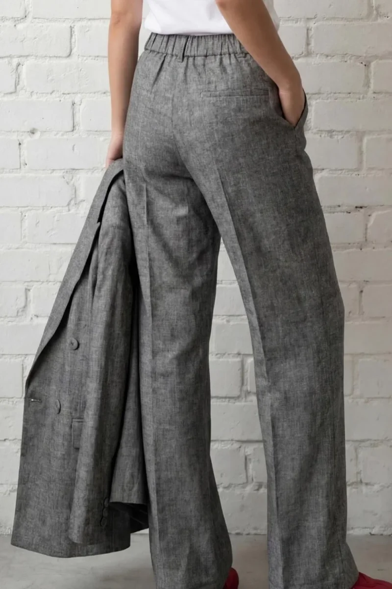 Pantalón vestir wide leg - Imagen 6