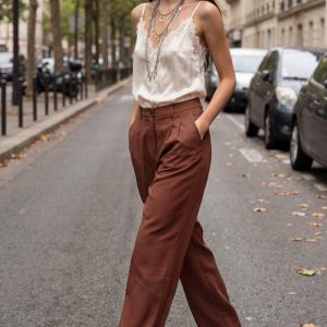 Pantalón vestir wide leg