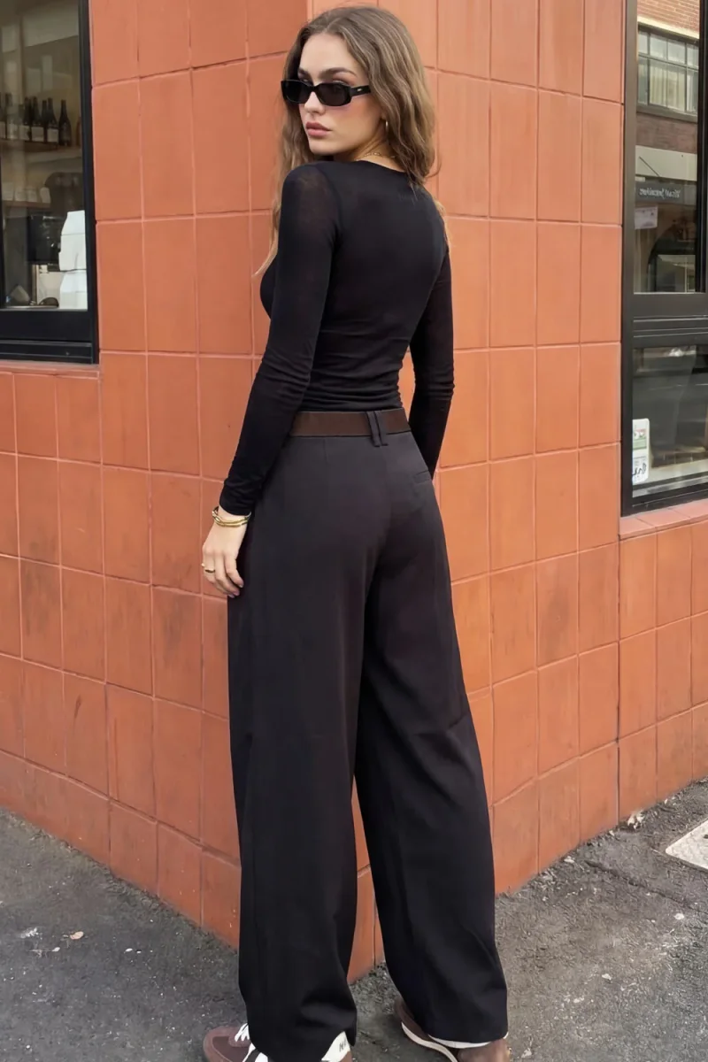 Pantalón vestir wide leg - Imagen 6
