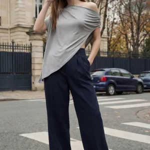 Pantalón vestir wide leg