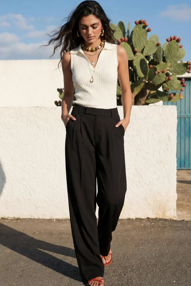 Pantalón vestir wide leg - Imagen 4