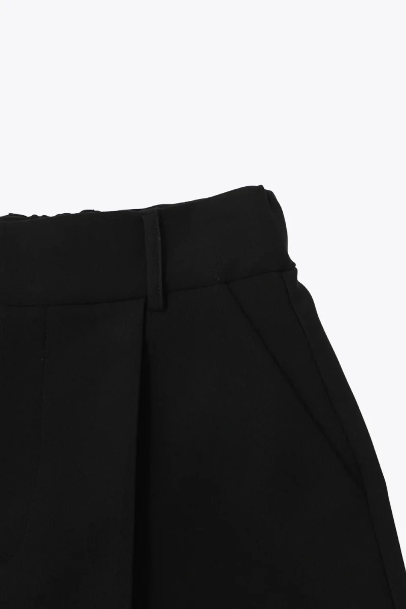 Short de tiro alto corte a con pinzas - Imagen 8