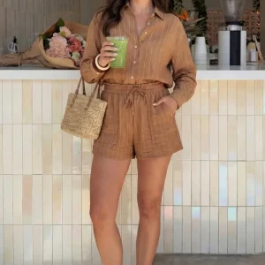 Short rayas resorte
