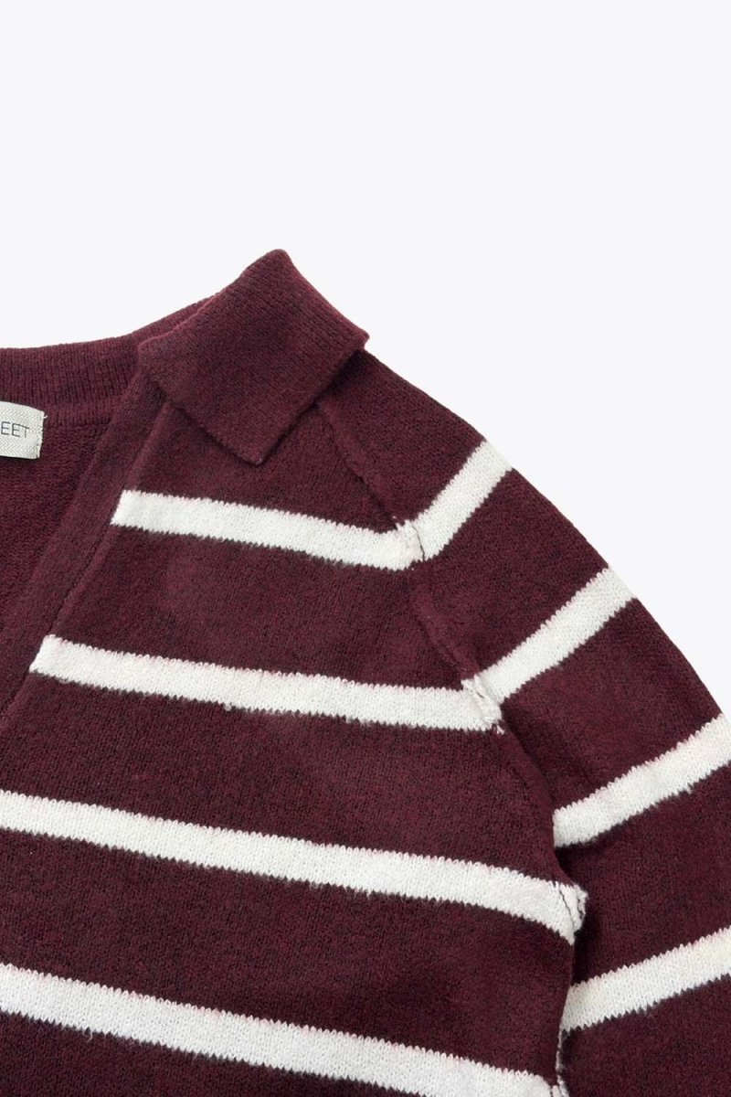 Sweater rayas cuello polo - Imagen 7
