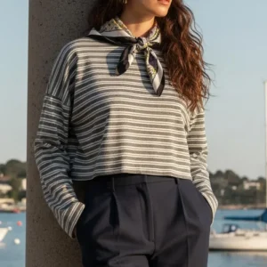 Sweater soft amplio rayas