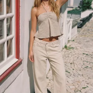 Top bandeau con tirantes rayas