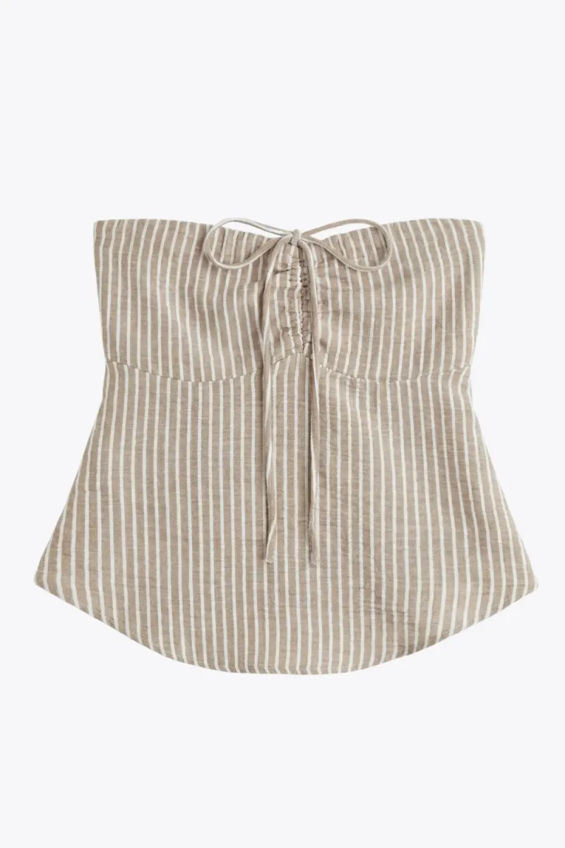 Top bandeau con tirantes rayas - Imagen 7