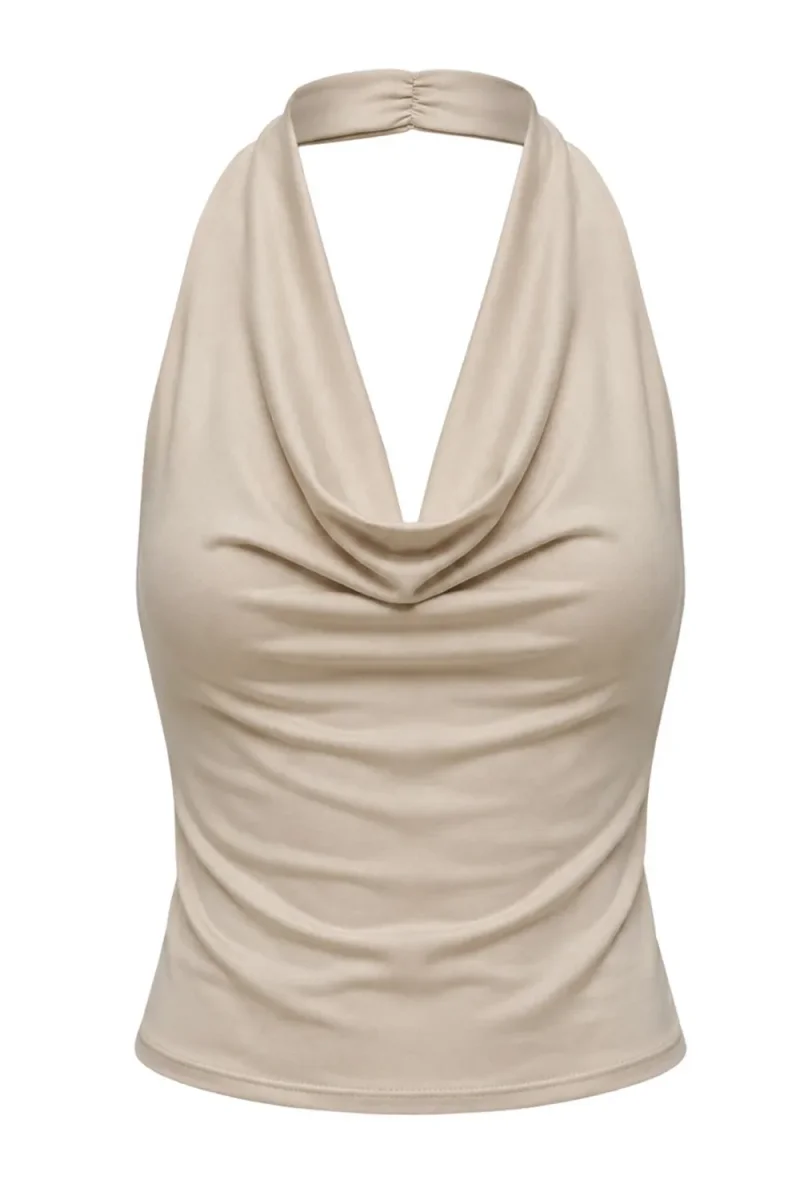 Top Bea halter con escote fluido - Imagen 7