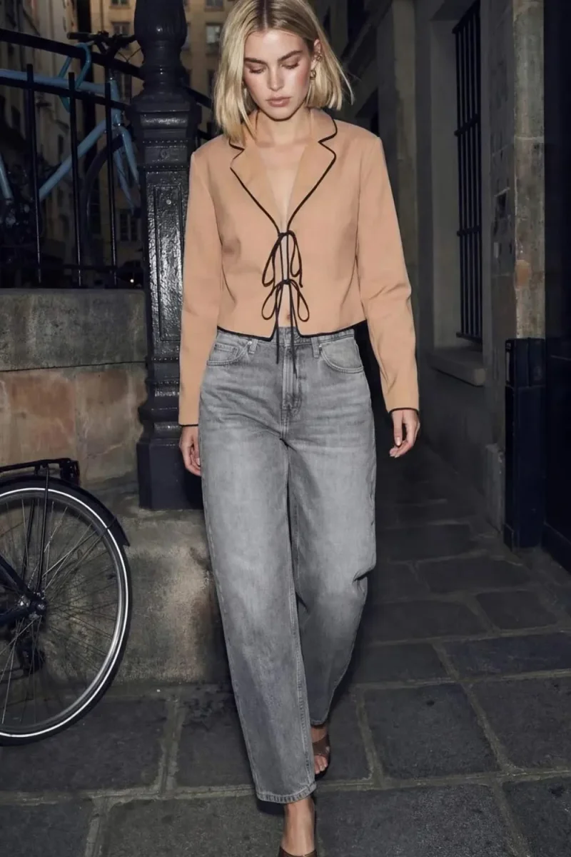 Top blazer lazos - Imagen 3