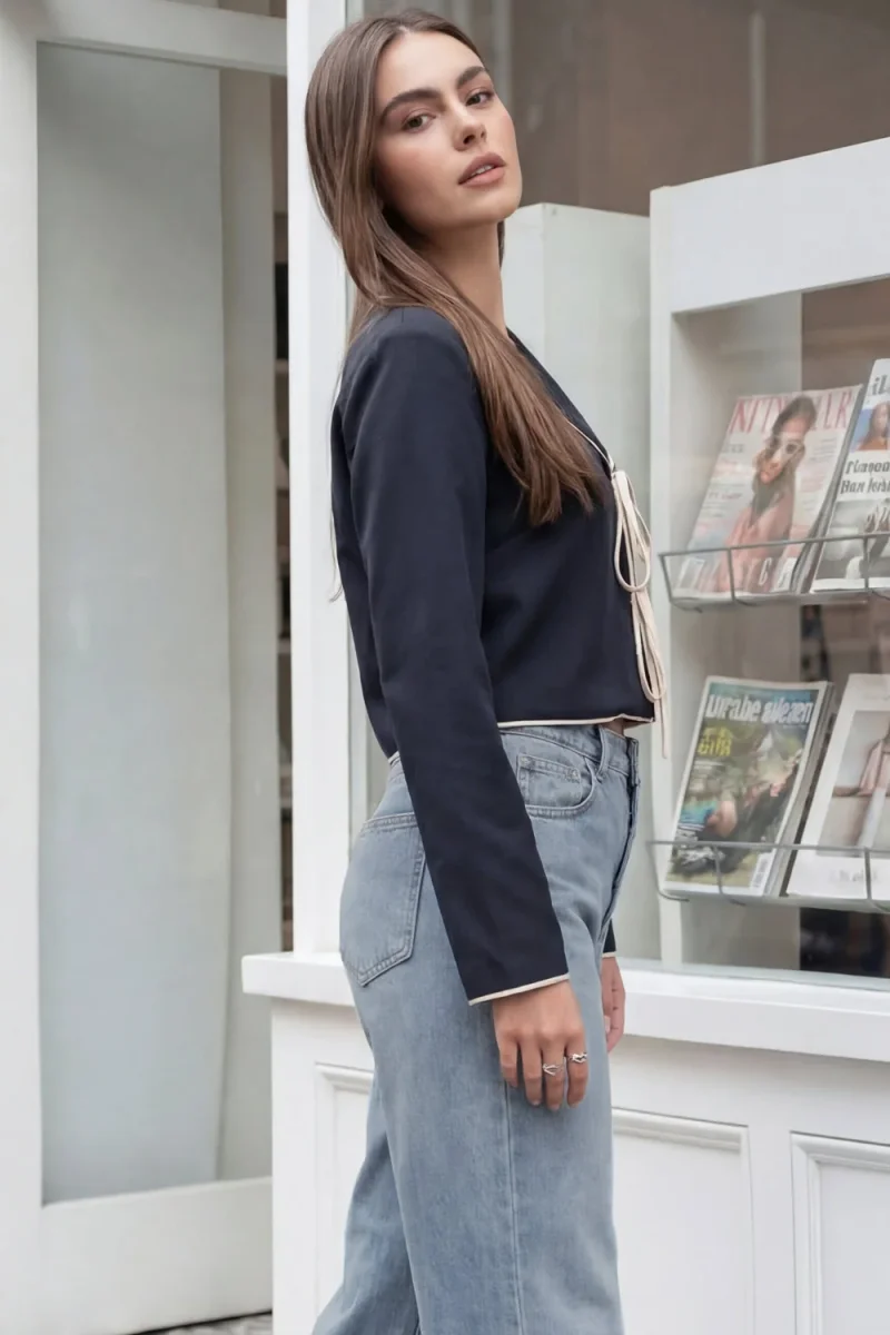 Top blazer lazos - Imagen 4