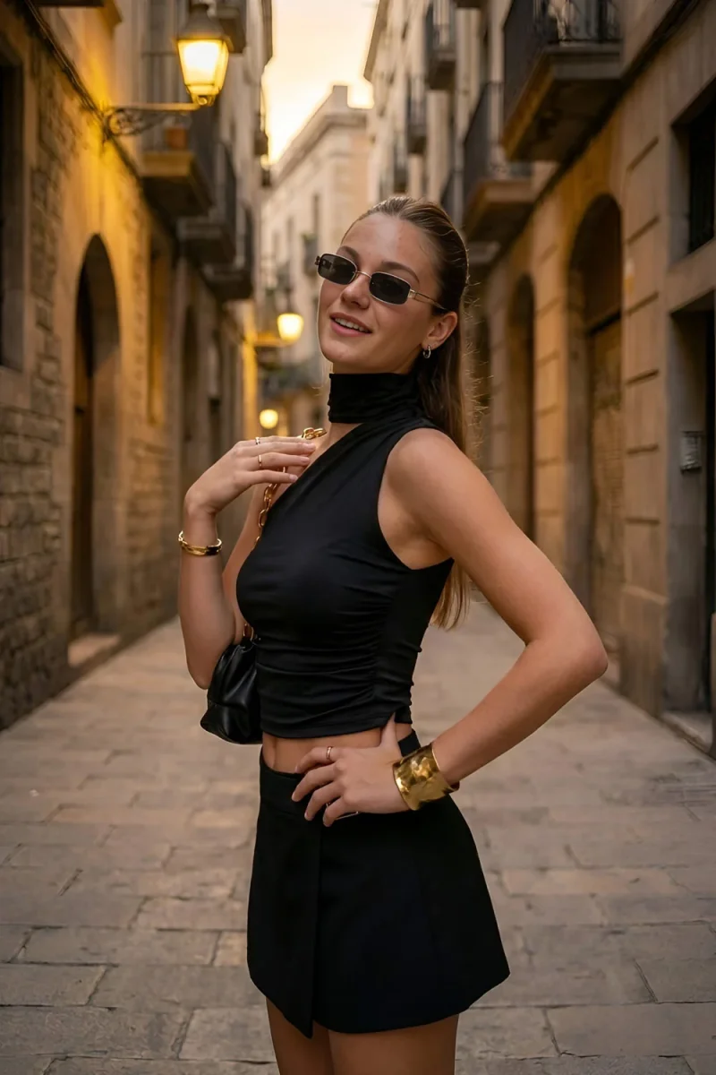 Top Flirtini con choker - Imagen 6