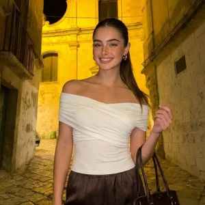 Top Grace cruzado manga corta