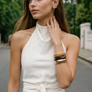 Top halter Alexia cuello fluido
