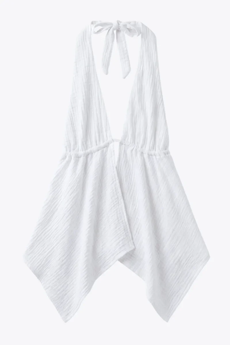 Top halter bajo asimétrico - Imagen 7