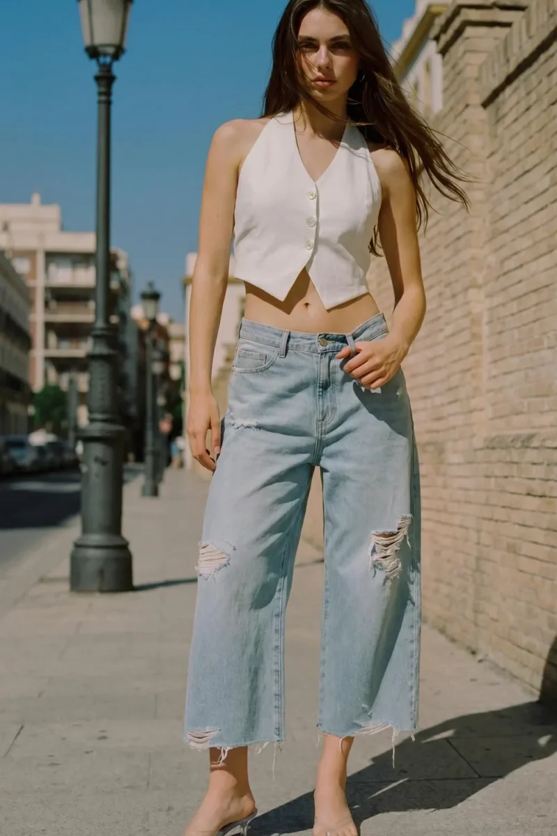 Top halter botones - Imagen 4