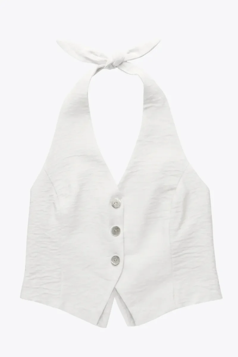 Top halter botones - Imagen 7