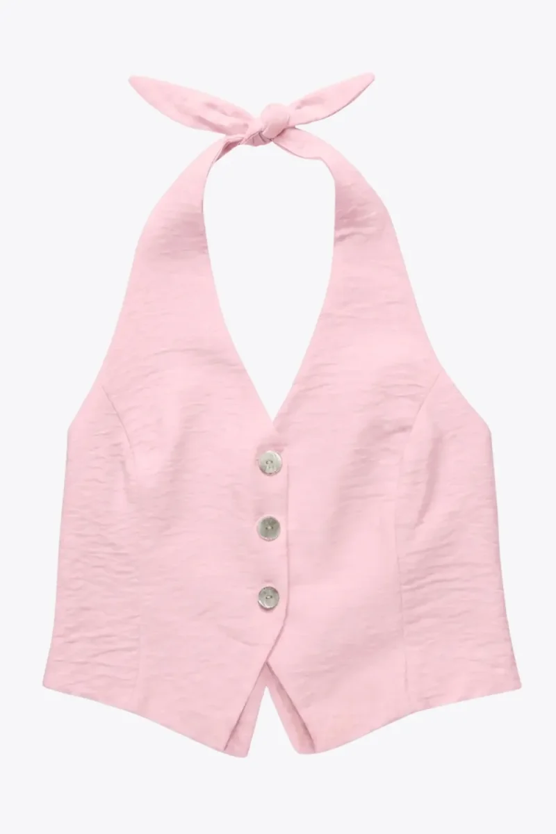 Top halter botones - Imagen 7