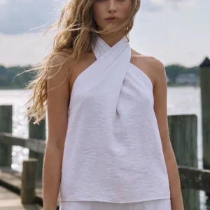 Top halter cruzado