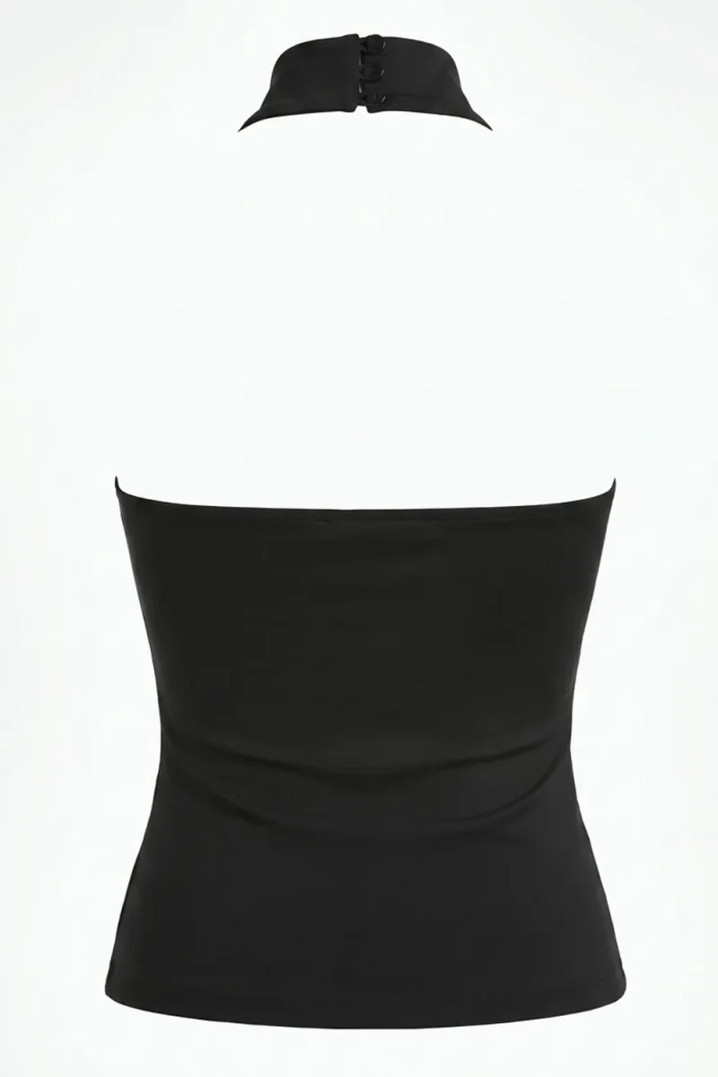 Top halter Frankie fit ajustado cuello alto - Imagen 8