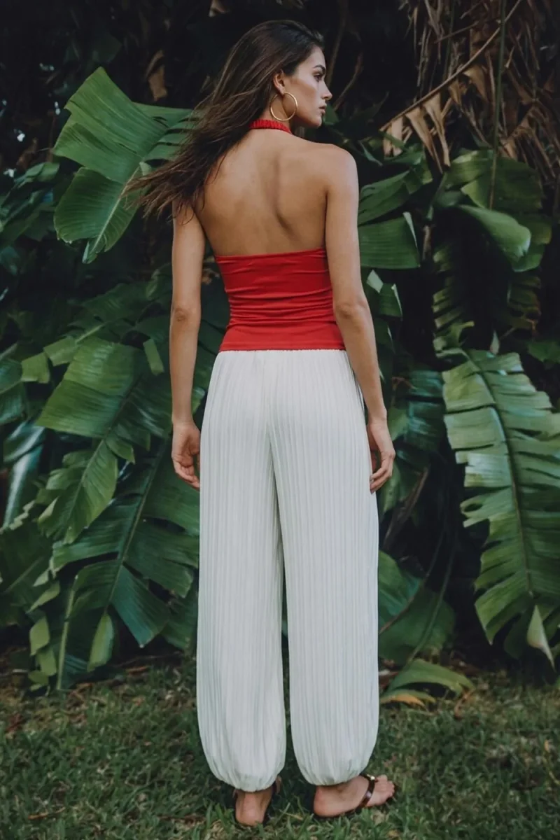 Top Kamala cuello halter fluido - Imagen 4