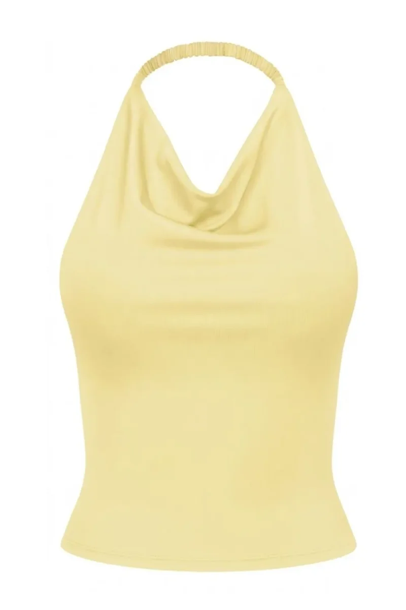 Top Kamala cuello halter fluido - Imagen 7