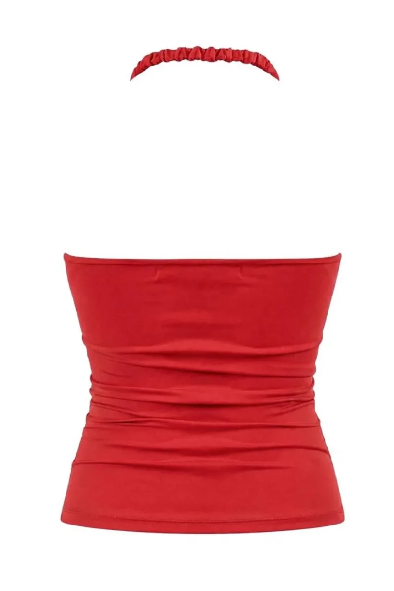 Top Kamala cuello halter fluido - Imagen 9