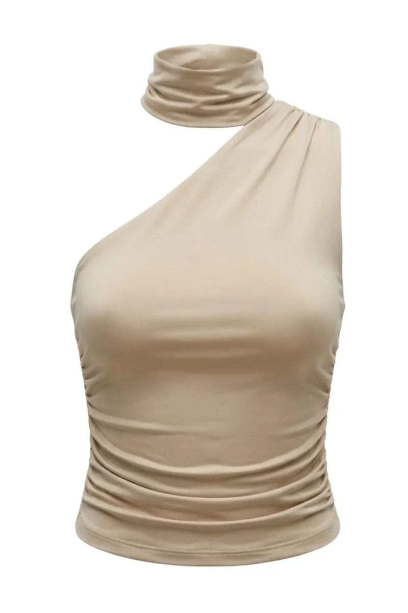 Top Nova asimétrico con choker - Imagen 7