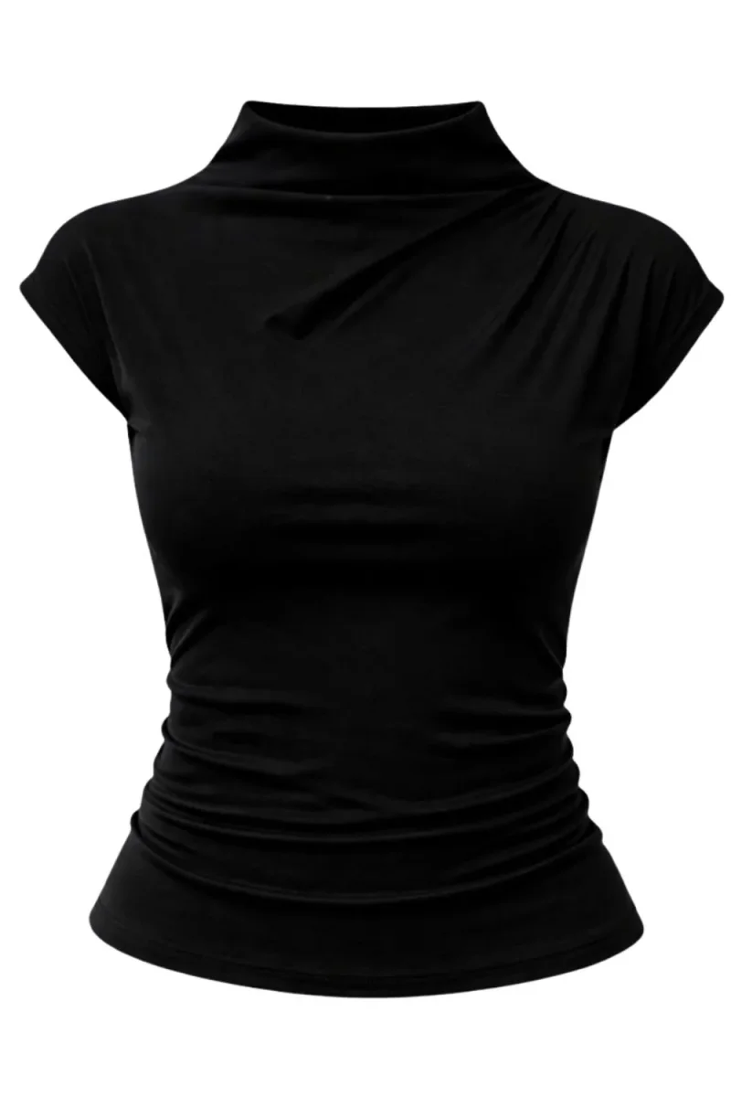 Top Ouro cuello mock - Imagen 7