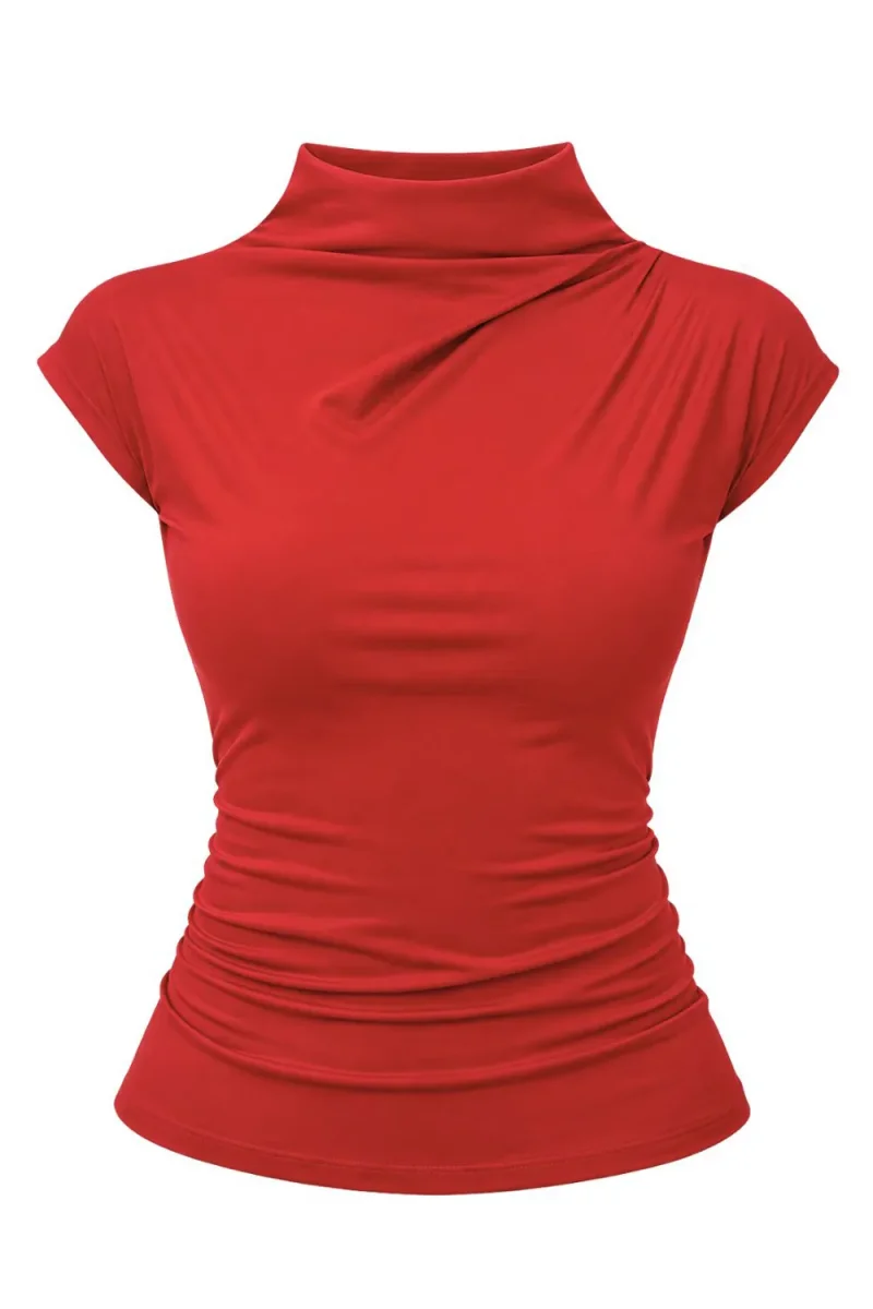 Top Ouro cuello mock - Imagen 7