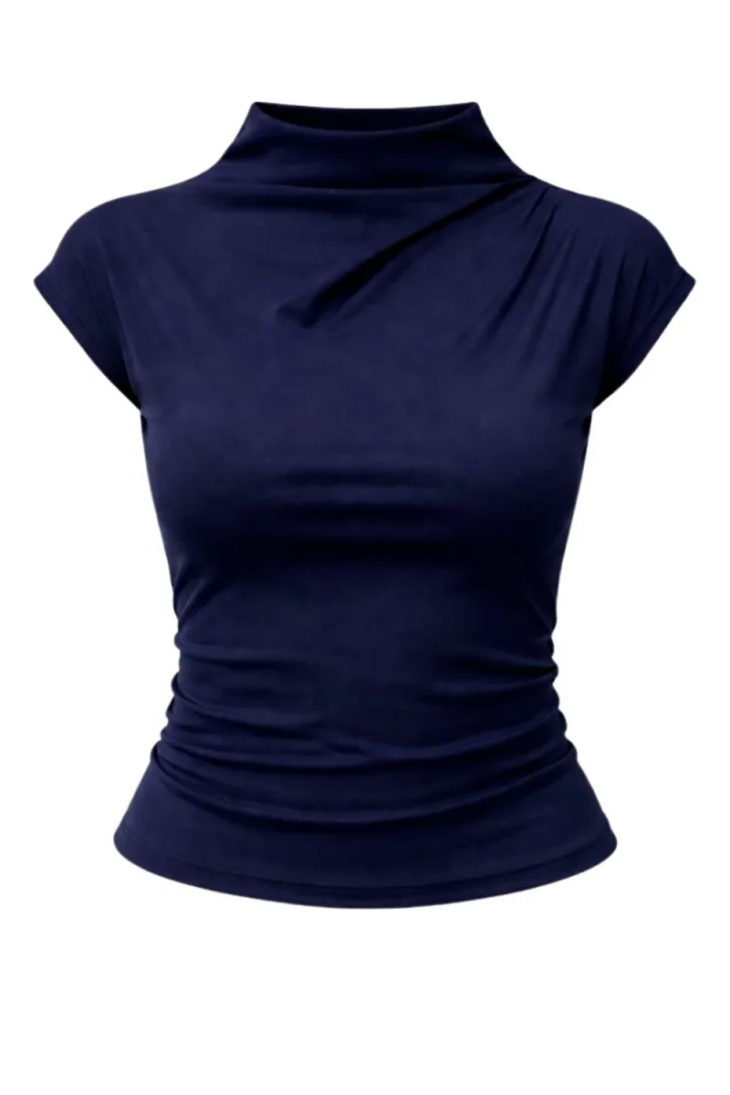 Top Ouro cuello mock - Imagen 7