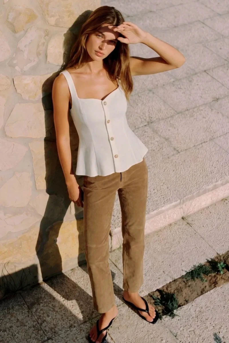 Top peplum botones - Imagen 2