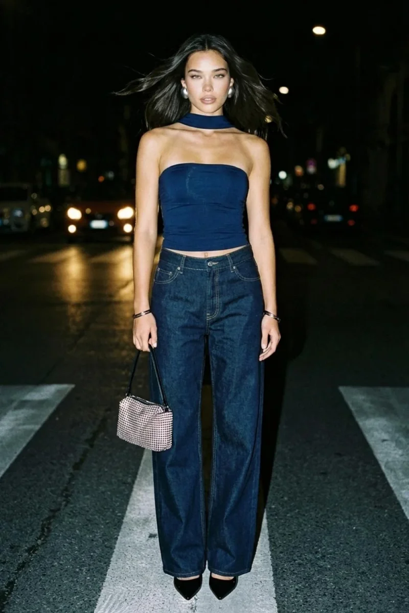 Top tubo Grace con choker - Imagen 5